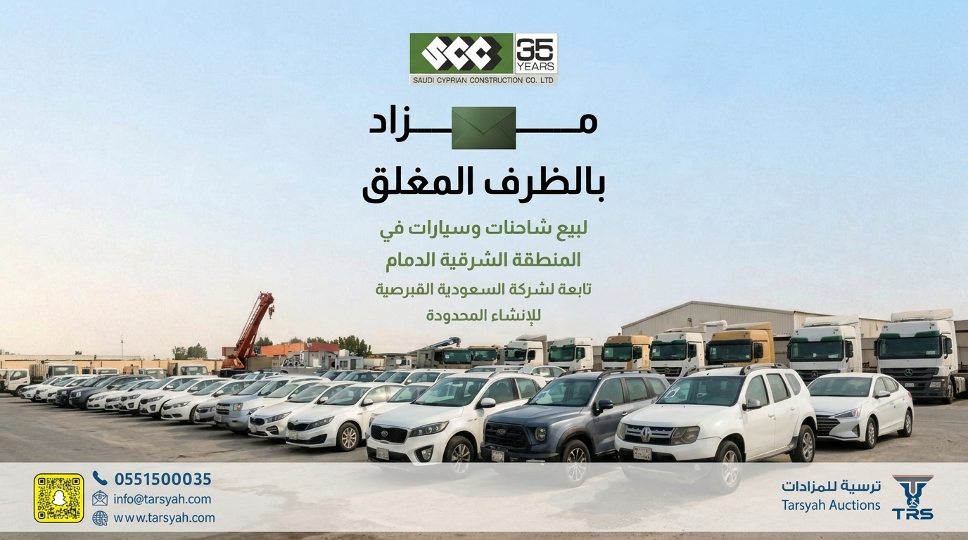 مزاد الشركة السعودية القبرصية للإنشاء المحدودة